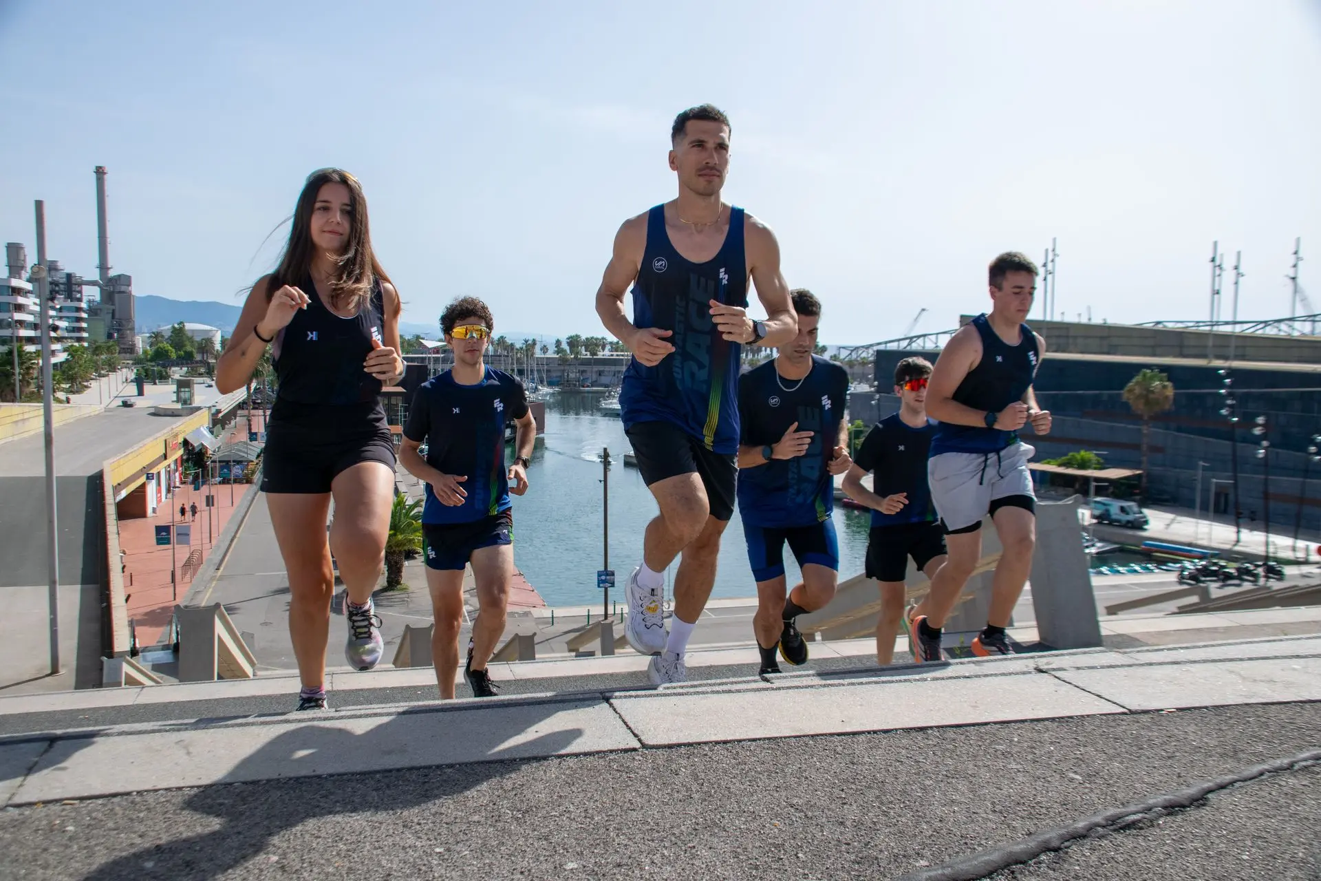 Socios de Funtastic Race entrenando al aire libre